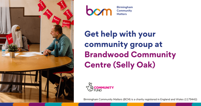 Get help with your community group at Brandwood Community Centre