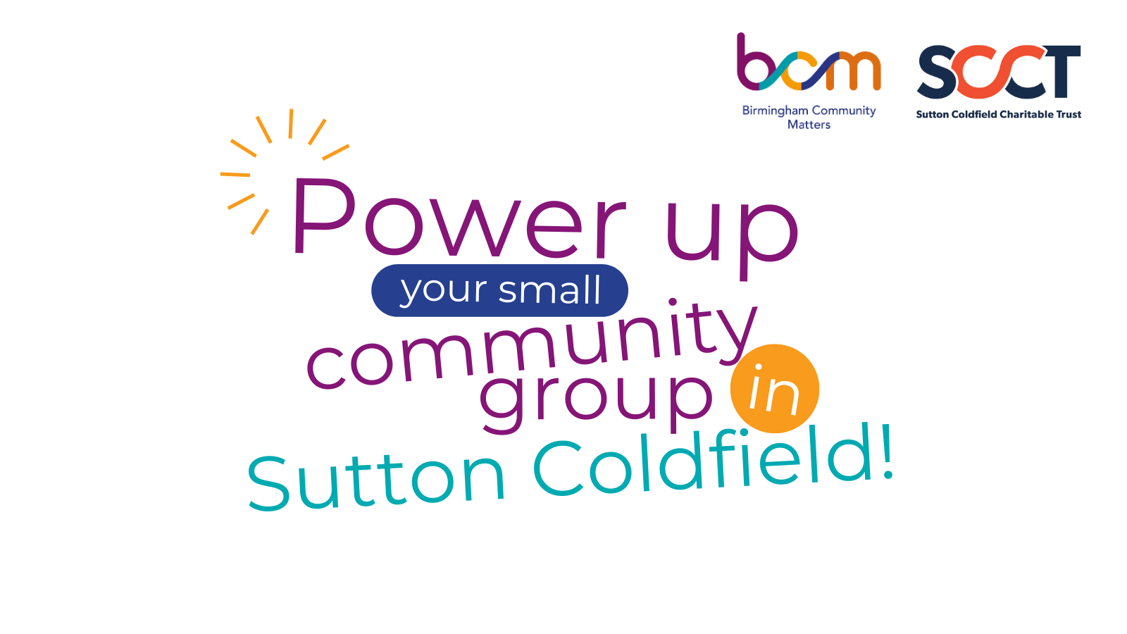 Power up your small community group in Sutton Coldfield