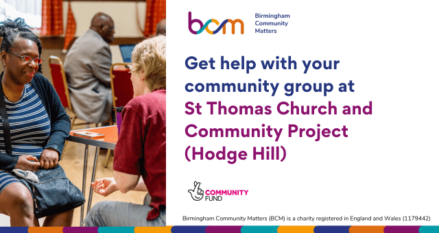 Get help with your community group at St Thomas Church and Community Project